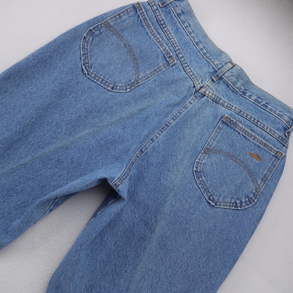 chic Denim - Vintage Chic High Rise Tapered Leg Mom Jeans Blue Medium Wash Womens 16 Average